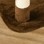 Scratching Post XXL Cat Tree 153cm Hammock Plush Brown