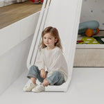 Twin over Twin Bunk Bed, House Shaped with Slide & Ladder, Metal