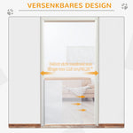 Stair Gate Extendable Door Safety Partition White PVC
