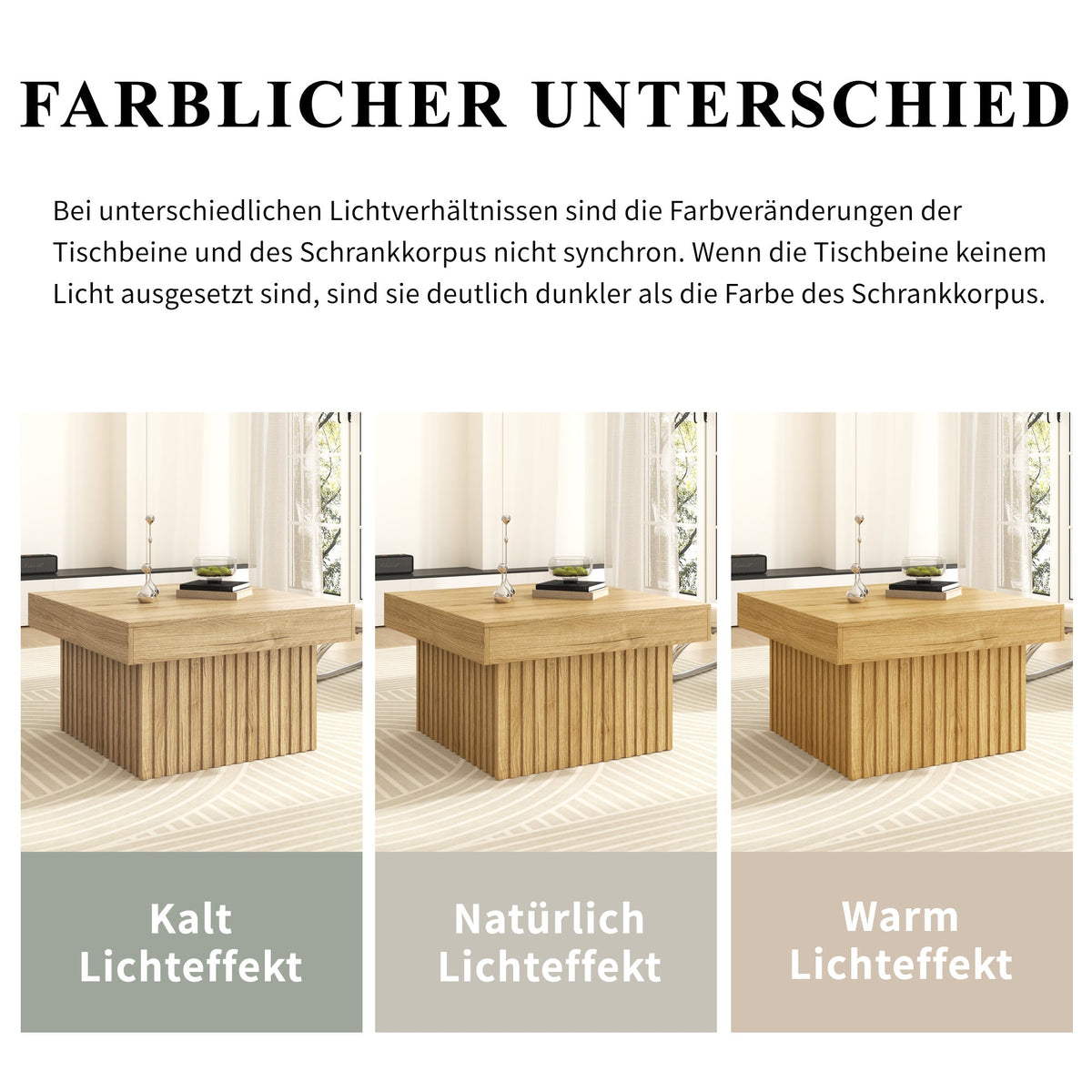 Coffee Table, Modern Design with PB Tabletop & MDF Base, Wooden