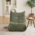 Chenille Togo Sofa, Armless Floor Lounge Chair with High-Density Memory Foam, Chenille Fabric