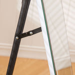 Full-Length Mirror, 150 x 40 cm LED Lighting, 3 Light Colors, Black