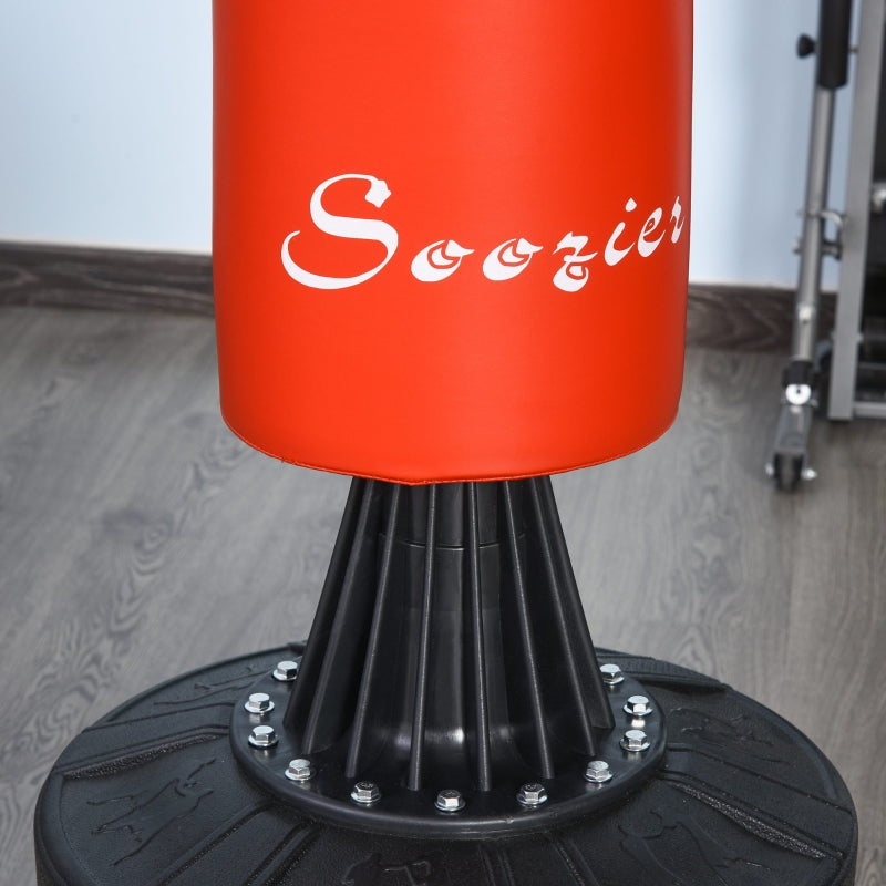 Freestanding Punching Bag with Reflex Ball 360° Bar Suction Base - Adjustable 155-205 cm