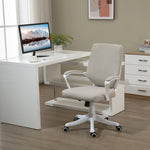 Ergonomic Office Chair with Lumbar Support, Adjustable 120kg, Beige