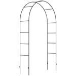 Rose Arch Metal Archway Garden Arch Climbing Plants Black