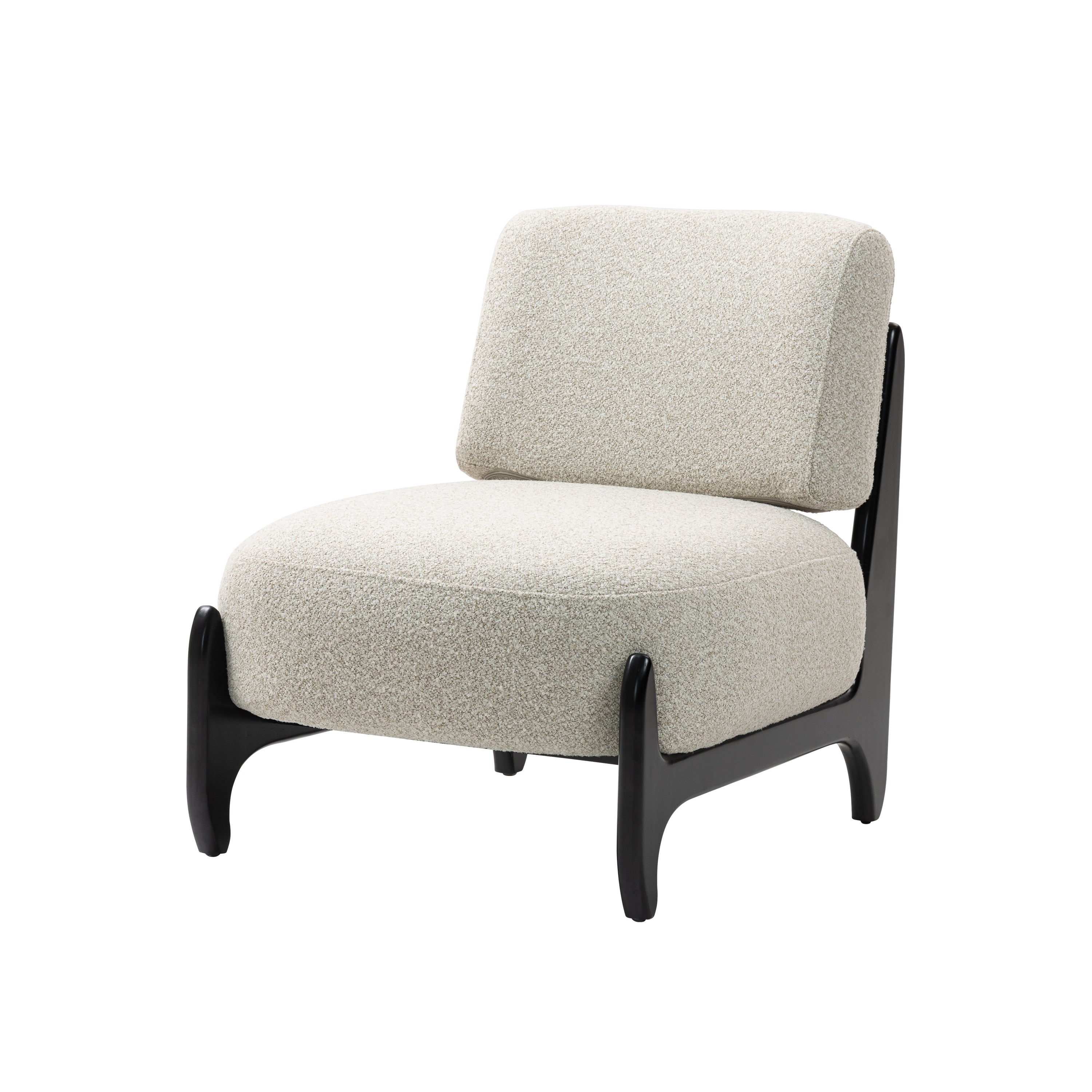 Wooden Chair Naomi, Leisure Sofa Disassembled, Black