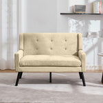 2-Piece Accent Armchair Set - Single & Double, Upholstered, Solid Wood Legs