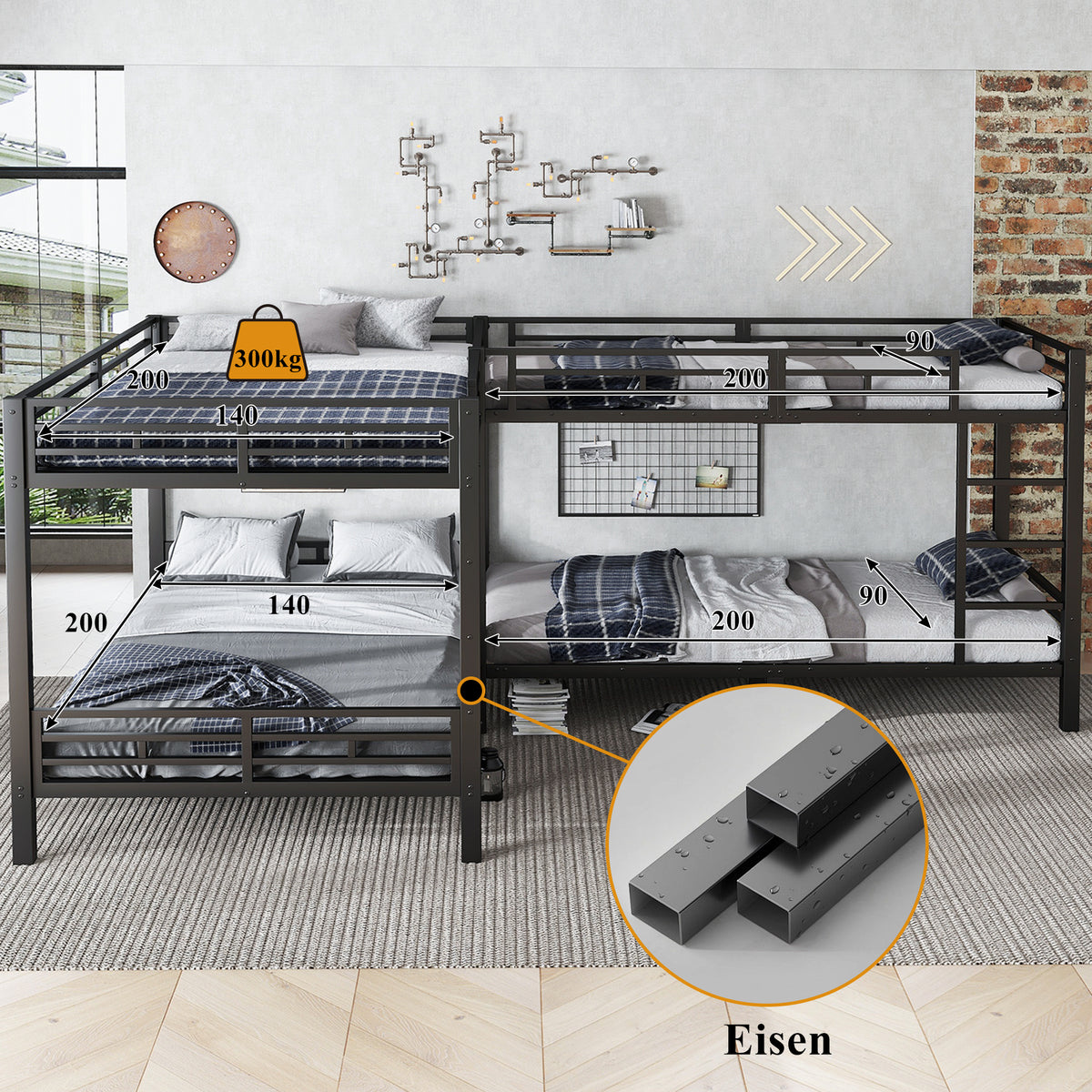 Upholstered Double Bed with Hydraulic Storage 160x200, Beige Bouclé