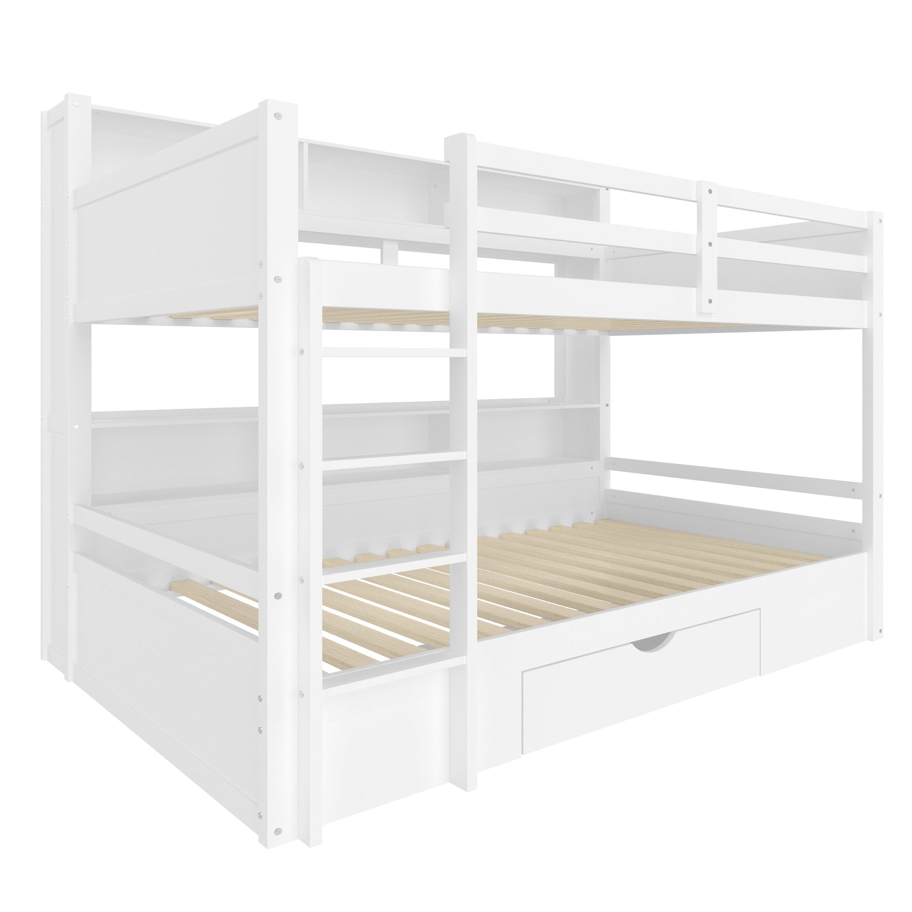 Rathgal white bunk bed with storage