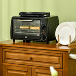 Mini Oven 10L 750W 60-Min Timer Electric Including Tray/Rack, Black