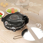 Electric Pizza Oven, 430℃, 1200W, 30cm Stone Plate, Stainless Steel, Black