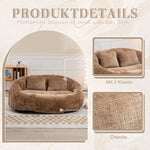 Bean Bag Sofa Lounger High Back for Adults and Kids, Indoor/Outdoor - Coffee Chenille