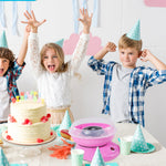 Cotton candy machine for parties & events, easy handling, quick results, pink