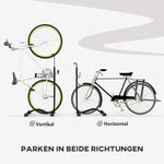 Bicycle Stand, Vertical Horizontal Weatherproof, Metal
