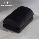 Footrest Desk Footrest, Anti-Slip Pad, Home Office, Velvet Black