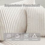 Modular Sofa Set Chaise & 2-Seater, DIY Combination, Corduroy Fabric