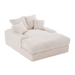 027–Luxury Cord Sofa Bed, Multifunctional Ultra-Soft Space-Saving, Beige