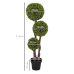 Artificial Boxwood 115 cm Decorative Plant in Pot for Home/Office Green