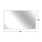 LED Bathroom Mirror 60x120 cm - Anti-Fog Dimmable Frosted Glass