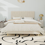 Platform Bed Dutch Fleece Slatted Base