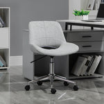 Office Chair, Armrest-Free Swivel, 110 kg, Light Grey
