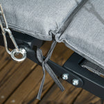 Hollywood Swing Garden Swing Cushions Adjustable Sunshade, Dark Grey