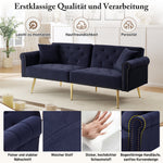 Sofa Bed, Modern 2-Seater, 3-Level Adjustable Backrest, Velvet