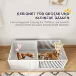 Puppy Whelping Box, Adjustable Door, Waterproof, Plastic