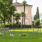 Puppy Playpen, 60cm 16 Sections 2 Doors, Steel