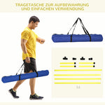 Dog Agility Set, Hurdles & Poles with Carry Bag, Robust, Yellow