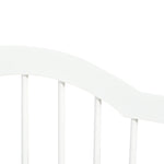 Dog Barrier Safety Gate, 3-Part Foldable MDF White