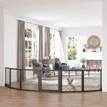 Dog Gate, Bidirectional Folding, Pinewood