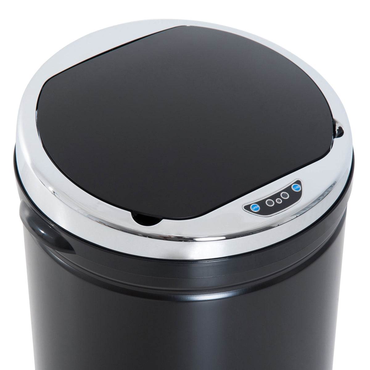 Sensor Trash Can 42L, Electric Automatic Waste Bin, Steel Black