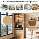 Display Cabinet with Glass Doors, Lighting - 180cm