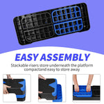 Aerobic Step, Adjustable Height, 68.5cm, Blue