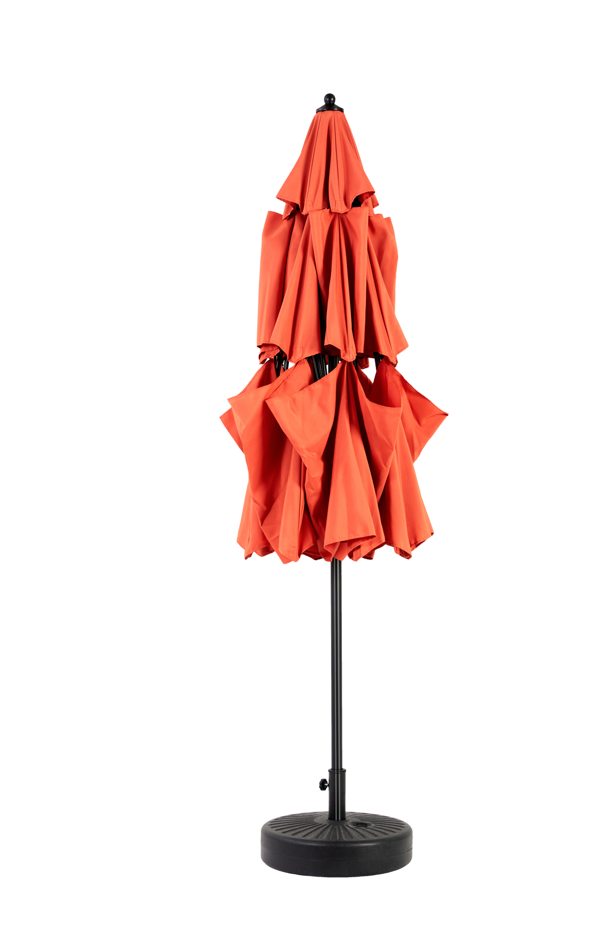 Outdoor Umbrella, 14.8 Ft Double Sided Rectangular Large with Crank, Orange
