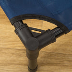 Dog Bed Outdoor Elevated, Steel Oxford Fabric Blue