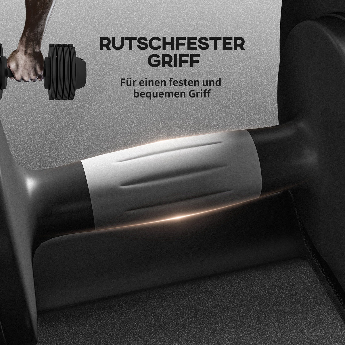 Adjustable Dumbbells 3.5/6/8/10 kg Storage Compartment Non-Slip Handles