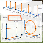 Agility Set, Dog Training 7-Piece Hurdle Equipment, Yellow