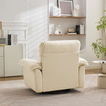 Swivel Armchair Oversized 360° Accent with Support Cushion - Chenille