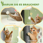 Cat Tree, Ceiling-High with Hammocks, Scratching Posts, White