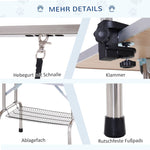 Dog Grooming Table, with Lower Basket, up to 100kg, Blue