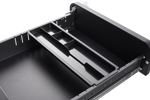 Mobile File Cabinet 3 Drawer Legal/Letter/A4 Under Desk Steel Black