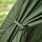 Elevated Camping Bed Dome Tent & Air Mattress with Pump, Taffeta, Green