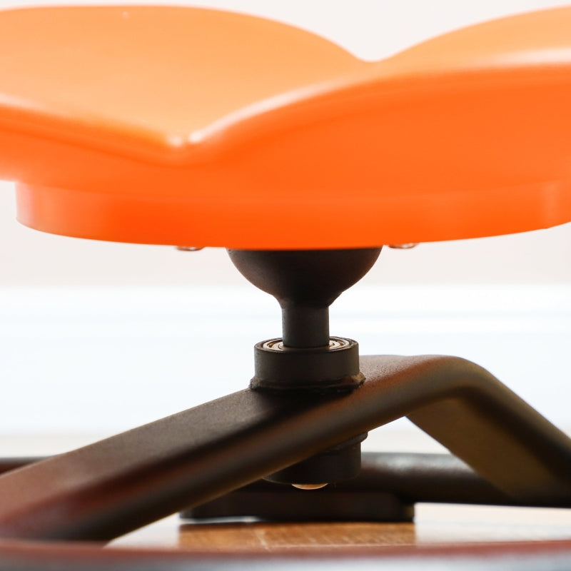AIYAPLAY Sensory Children's Chair, Swivel Sensory Balance Training Seat, Plastic Orange