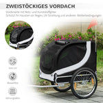 Dog Trailer Bicycle Transporter White+Black