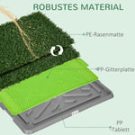Dog Toilet, 2 Grass Mats, Potty Training, Indoor Outdoor, Green