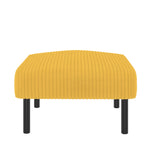 Corduroy Stool - Metal Frame, Super Soft Velour - Premium