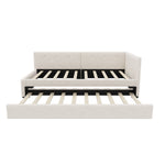 Daybed 90x200cm Rollaway Bed Minimalist Style - Beige