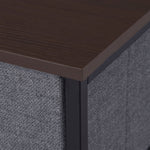 Drawer Cabinet, 7 Foldable Fabric Drawers Metal Frame, Gray